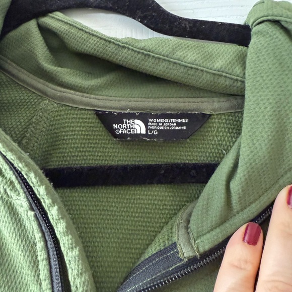 The North Face Olive Green Zip-Up Jacket - Picture 3 of 4
